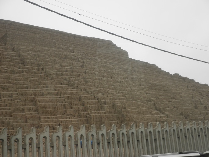 An Inca pyramid right in Lima